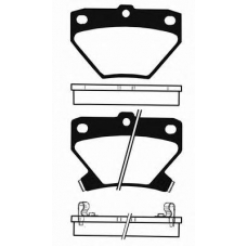 J PP-203AF JAPANPARTS Комплект тормозных колодок, дисковый тормоз