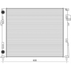 350213113900 MAGNETI MARELLI Радиатор, охлаждение двигателя