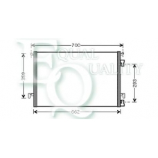 CO0265 EQUAL QUALITY Конденсатор, кондиционер
