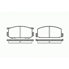 0109 00 KAWE Комплект тормозных колодок, дисковый тормоз