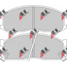 36642/1 ABS Комплект тормозных колодок, дисковый тормоз