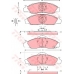 GDB3281 TRW Комплект тормозных колодок, дисковый тормоз