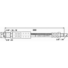 FBH6539 FIRST LINE Тормозной шланг