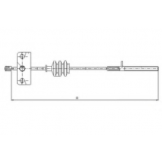 44044200 TEXTAR Трос, стояночная тормозная система