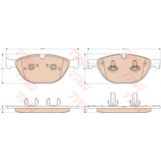 GDB1963 TRW Комплект тормозных колодок, дисковый тормоз