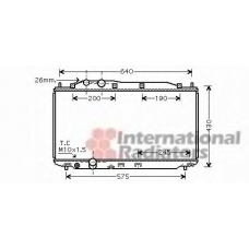 25002191 VAN WEZEL Радиатор, охлаждение двигателя