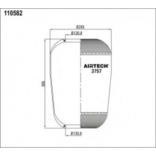 3757 Airtech Кожух пневматической рессоры
