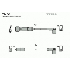 T742C TESLA Комплект проводов зажигания