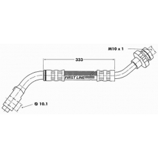 FBH6313 FIRST LINE Тормозной шланг