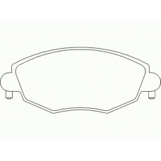 MDB2062 MINTEX Комплект тормозных колодок, дисковый тормоз