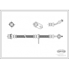 19032514 CORTECO Тормозной шланг