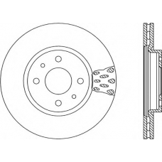 BDA1235.20 OPEN PARTS Тормозной диск