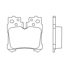 MDB2760 MINTEX Комплект тормозных колодок, дисковый тормоз
