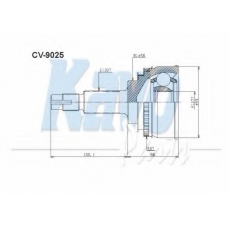 CV-9025 KAVO PARTS Шарнирный комплект, приводной вал