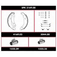 SPK 3169.08 ROADHOUSE Комплект тормозов, барабанный тормозной механизм
