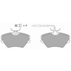 FBP-1515 FREMAX Комплект тормозных колодок, дисковый тормоз