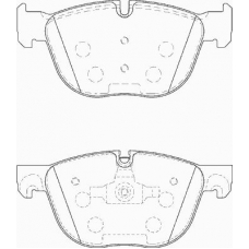 FD7344A NECTO Комплект тормозных колодок, дисковый тормоз