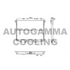103154 AUTOGAMMA Радиатор, охлаждение двигателя