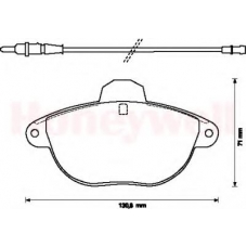 571903B BENDIX Комплект тормозных колодок, дисковый тормоз
