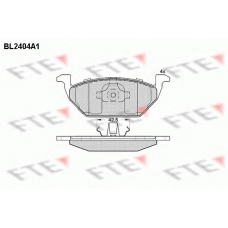 BL2404A1 FTE Комплект тормозных колодок, дисковый тормоз
