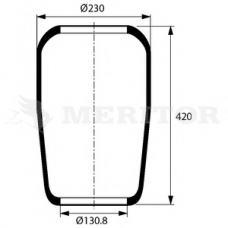 MLF8084 MERITOR Кожух пневматической рессоры