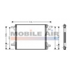 30005270 VAN WEZEL Конденсатор, кондиционер
