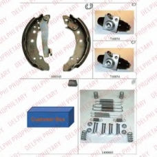 1055 DELPHI Комплект тормозных колодок