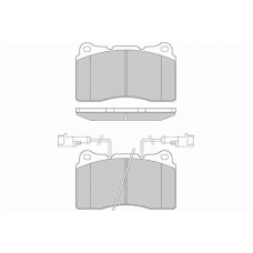 12-0836 E.T.F. Комплект тормозных колодок, дисковый тормоз