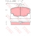 GDB114 TRW Комплект тормозных колодок, дисковый тормоз