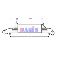 127050N AKS DASIS Интеркулер