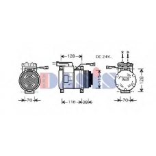 851062N AKS DASIS Компрессор, кондиционер