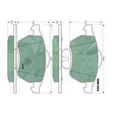 GDB1204 TRW Комплект тормозных колодок, дисковый тормоз