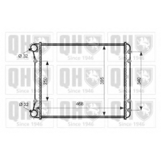 QER2362 QUINTON HAZELL Радиатор, охлаждение двигателя