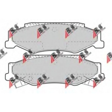 38732 ABS Комплект тормозных колодок, дисковый тормоз
