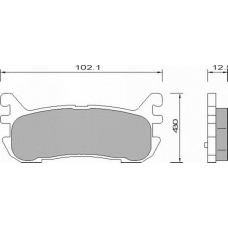 638881 ROULUNDS Комплект тормозных колодок, дисковый тормоз