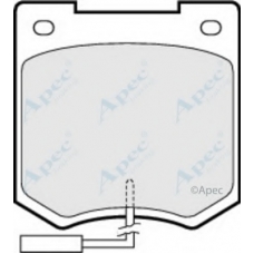 PAD646 APEC Комплект тормозных колодок, дисковый тормоз