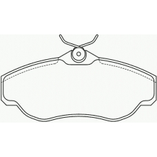 MDB1701 MINTEX Комплект тормозных колодок, дисковый тормоз