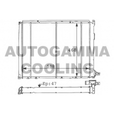 100912 AUTOGAMMA Радиатор, охлаждение двигателя