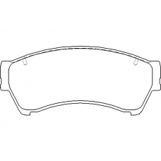 MDB2736 MINTEX Комплект тормозных колодок, дисковый тормоз