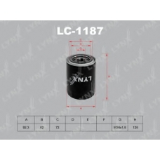 LC-1187 LYNX Фильтр масляный