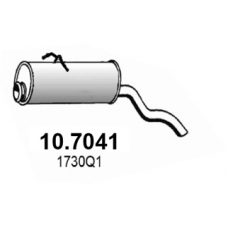 10.7041 ASSO Глушитель выхлопных газов конечный