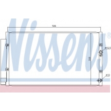 940366 NISSENS Конденсатор, кондиционер