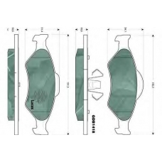 GDB1418 TRW Комплект тормозных колодок, дисковый тормоз