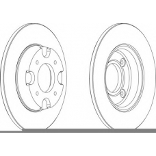 DDF538 FERODO Тормозной диск
