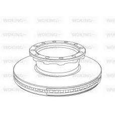 NSA1029.20 WOKING Тормозной диск