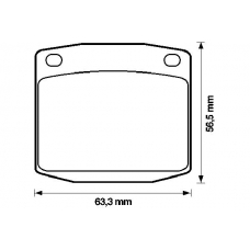 572107B BENDIX Комплект тормозных колодок, дисковый тормоз