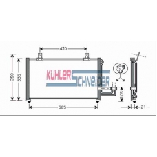 5220261 KUHLER SCHNEIDER Конденсатор, кондиционер