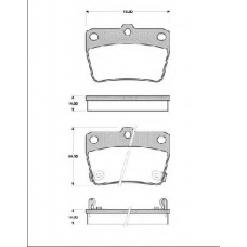 BLF1333 QUINTON HAZELL Комплект тормозных колодок, дисковый тормоз
