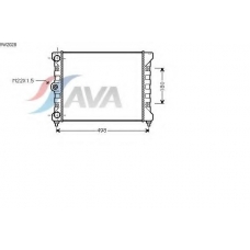 VW2028 AVA Радиатор, охлаждение двигателя
