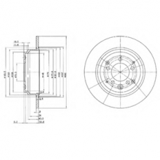 BG3390 DELPHI Тормозной диск